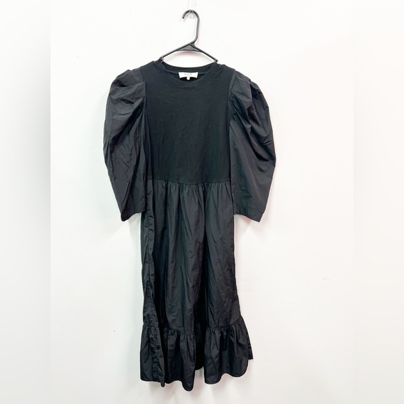 Sea New York Women’s Nadia Taffeta Combo Dress Black Sz M - Picture 4 of 6